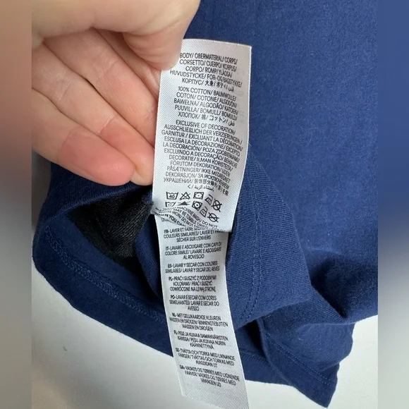 Mini Boden Girls Super Stitch‎ Unicorn Long Puff Sleeve T-Shirt Navy 5-6 Years - Picture 6 of 6